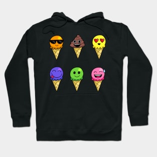 Emoji Ice Cream Sticker Pack Hoodie